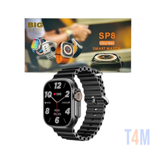Smartwatch SP8 Ultra Max Série 8 TFT 2,02 Preto
